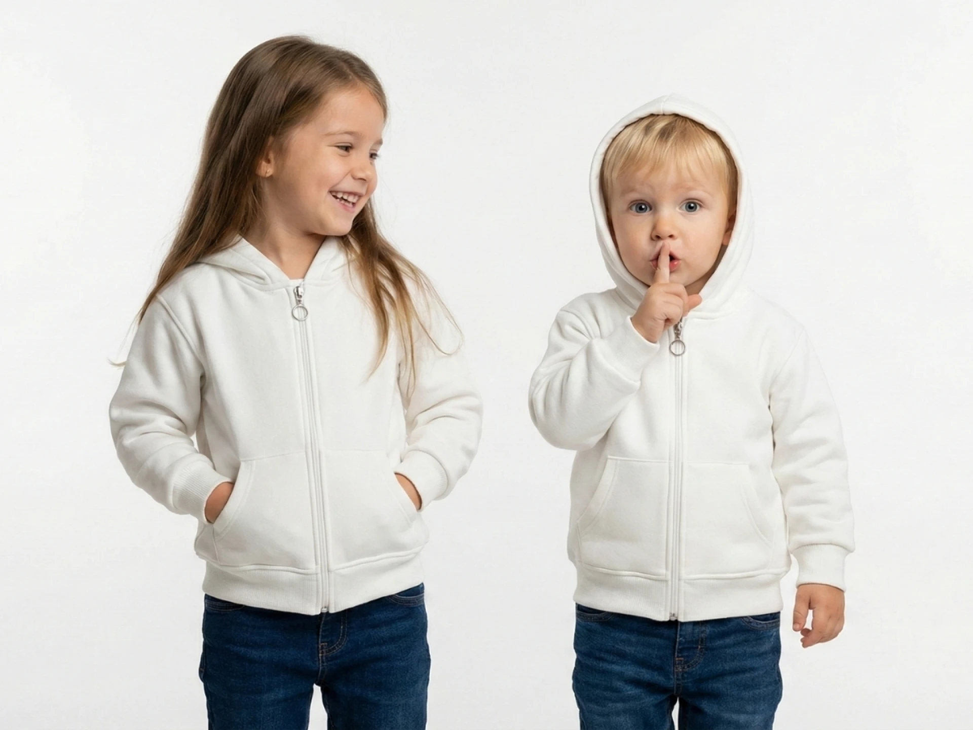 1/5 YAŞ 3 İP ŞARDONLU Basic Fermuarlı ve Kapüşonlu Unisex Çocuk Hırka