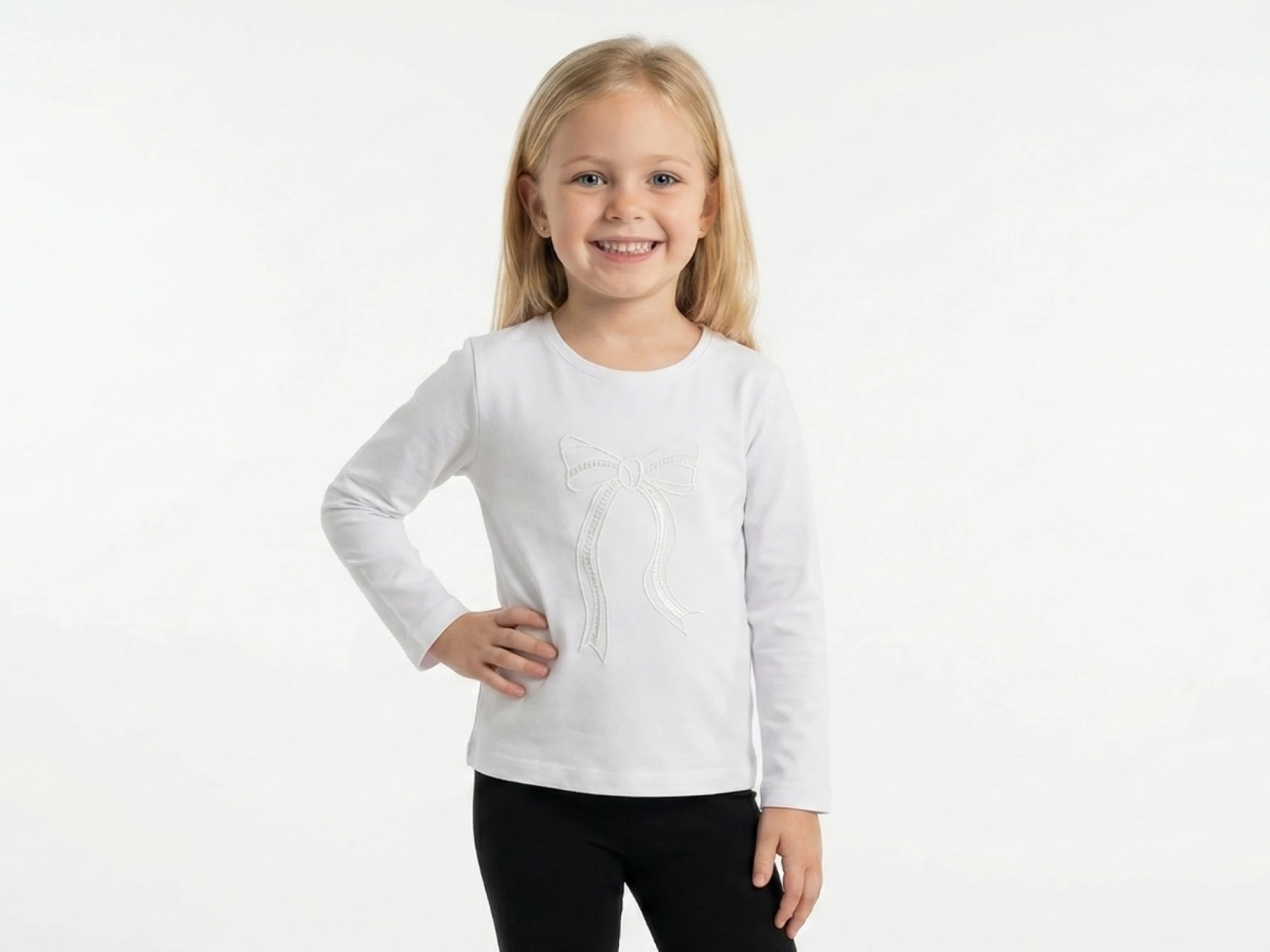 1/6 YAŞ 30/1 KOMPAK Fiyonk Baskılı Kız Çocuk Okulluk Bluz