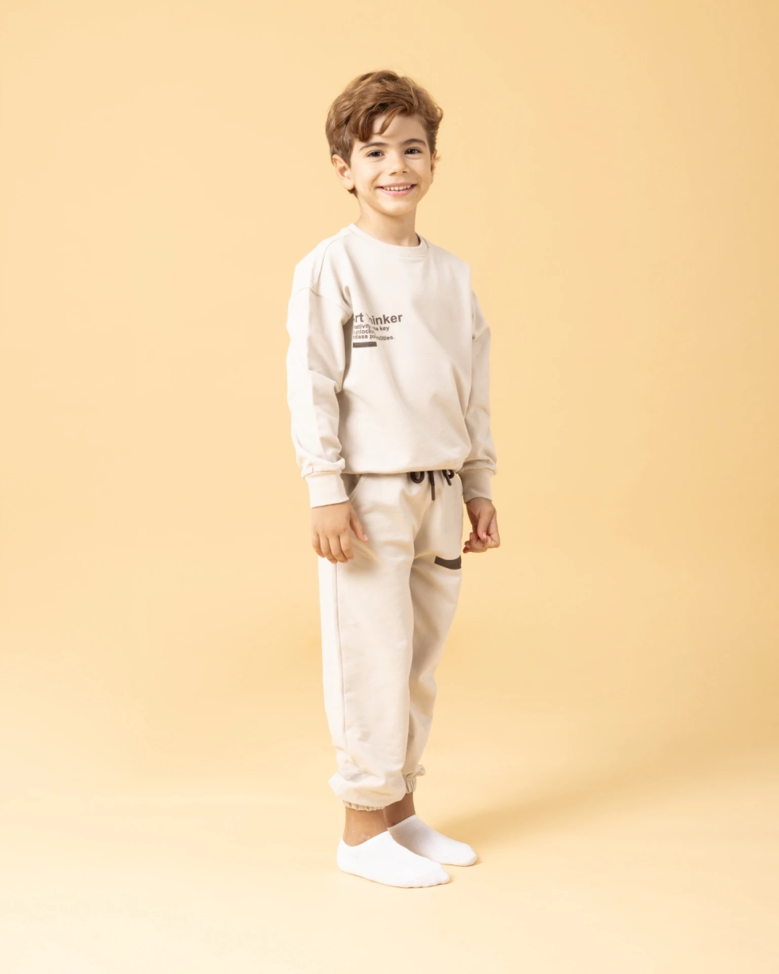 4-12 (5ad) ART THİNKER FIRÇALI EŞOFMAN TK