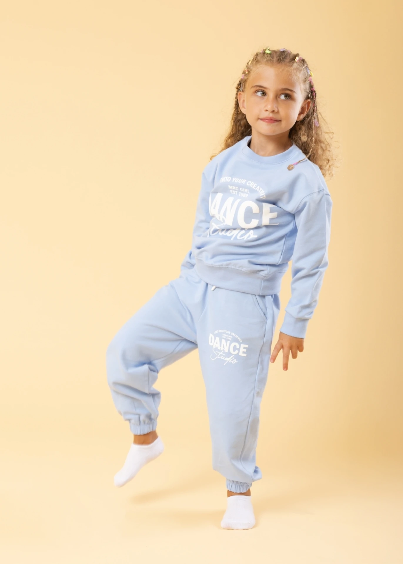 4-12 (5ad) DANCE KIZ FIRÇALI EŞOFMAN TK