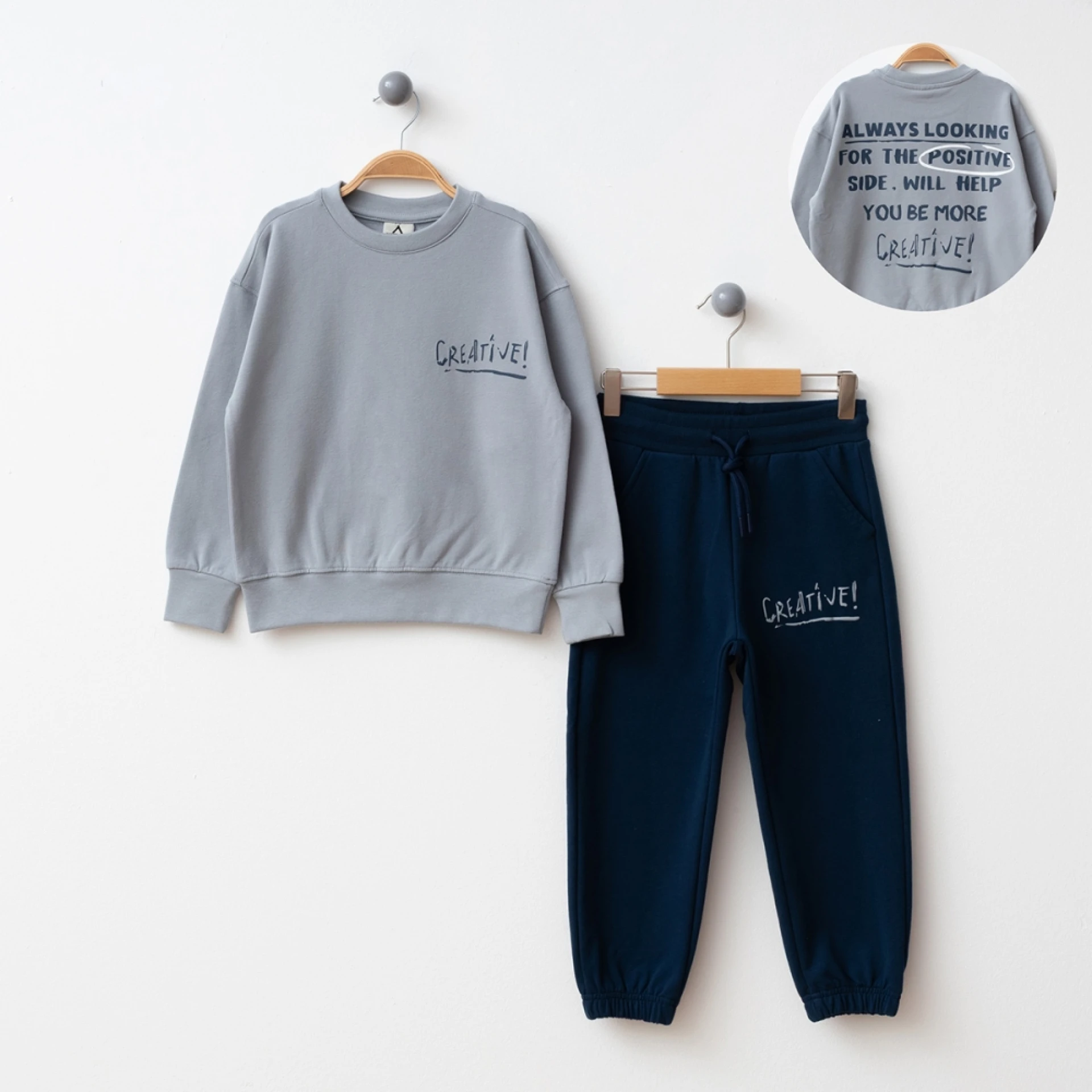 4-12 (5ad) MARCOERA CREATİVE ERKEK FIRÇALI EŞOFMAN TK