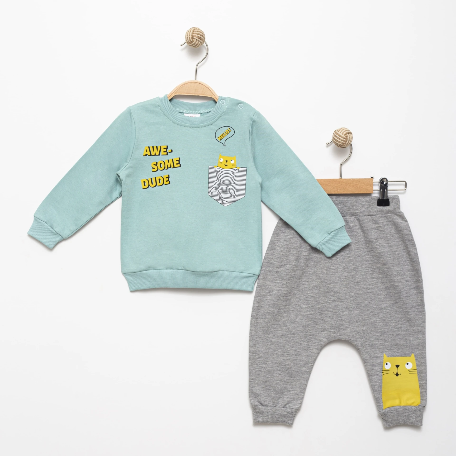 AWESOME BASKILI İKİLİ EŞOFMAN TAKIM