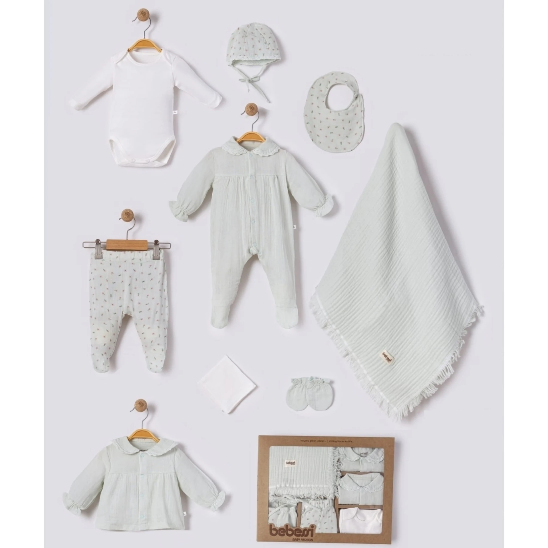 BEBESSİ KIZ 0-3 AY LITTLE GIRL 10LU SET