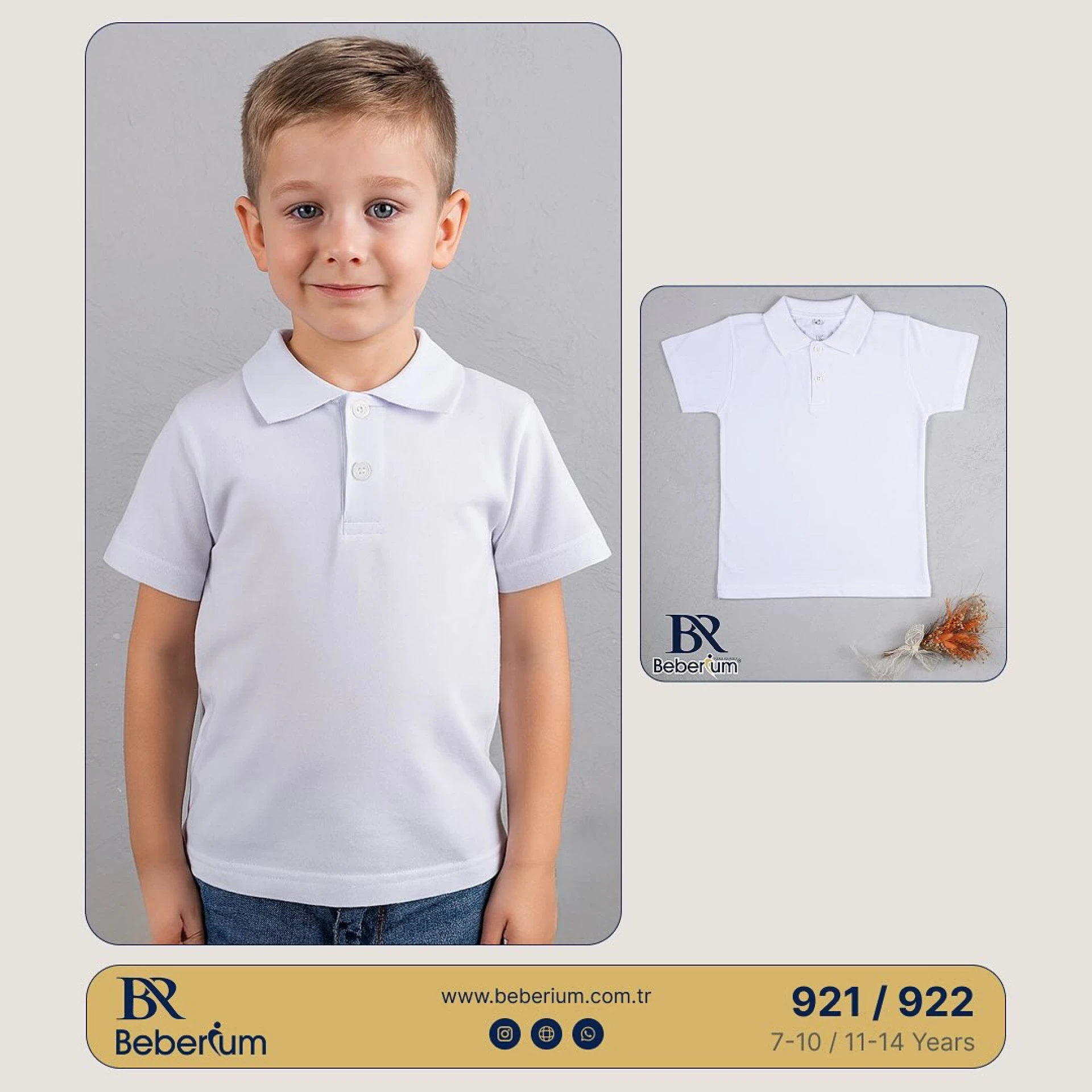 Beyaz Polo T-Shirt
