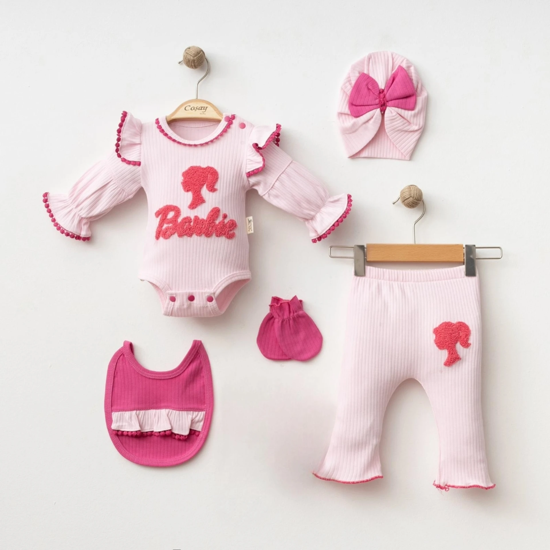 COŞAY BEBE KIZ 0-3 AY SÜZENELİ 5 Lİ SET