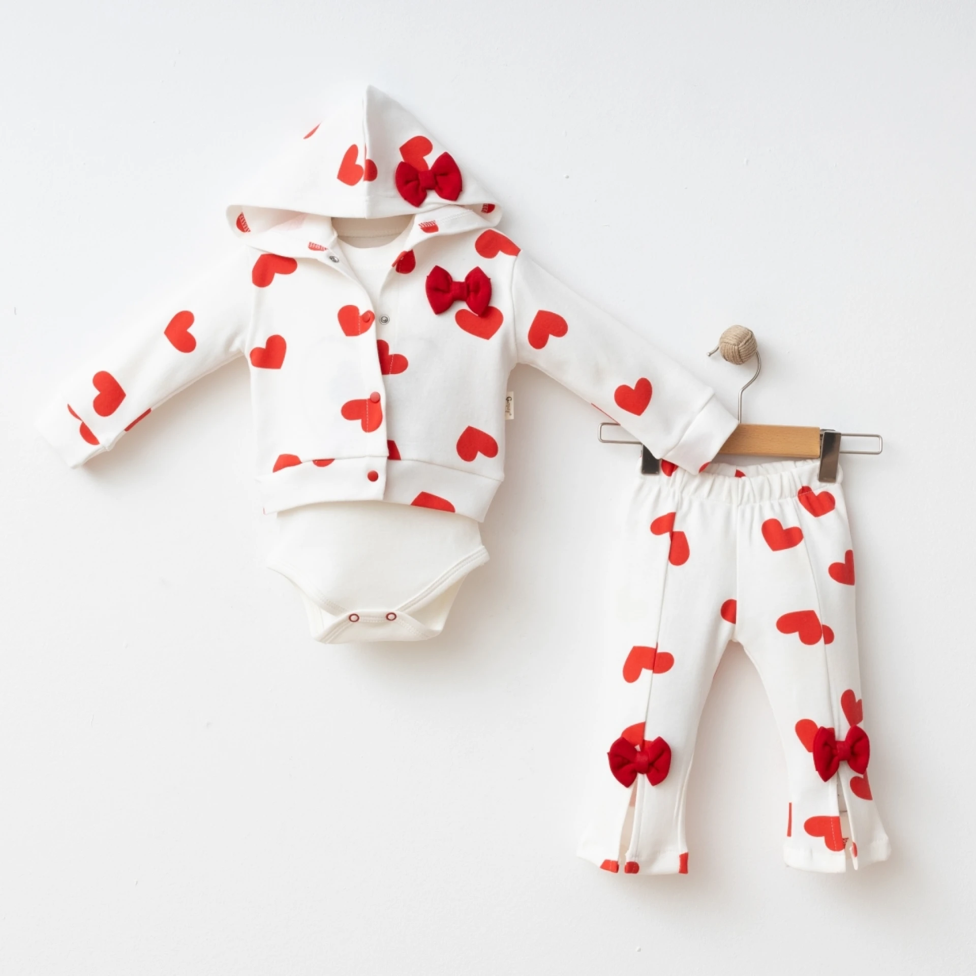 COŞAY BEBE KIZ 9-12-18 AY KALPLİ 3LÜ TAKIM