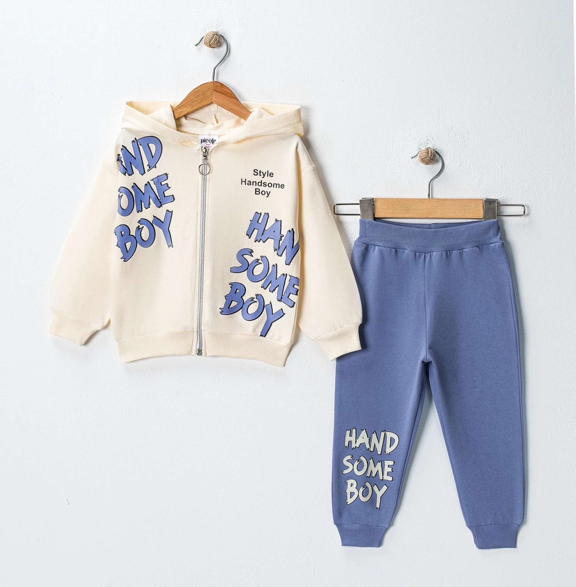 HANDSOME BOY BASKILI İKİLİ EŞOFMAN TAKIMI