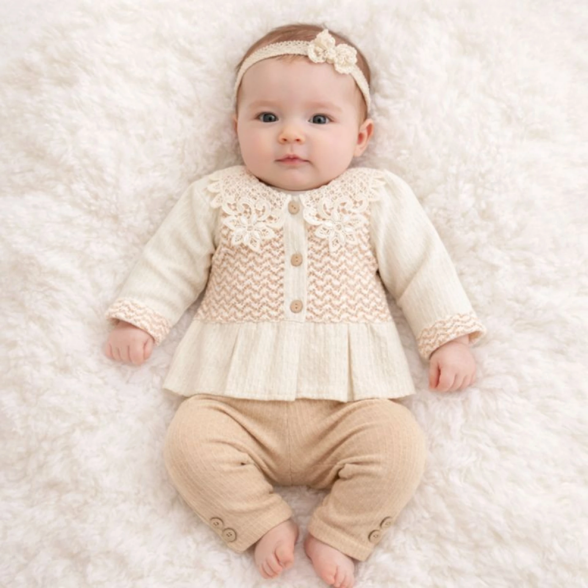 KIZ ÇOCUK 6-24 AY KETEN İKİLİ TAKIM 