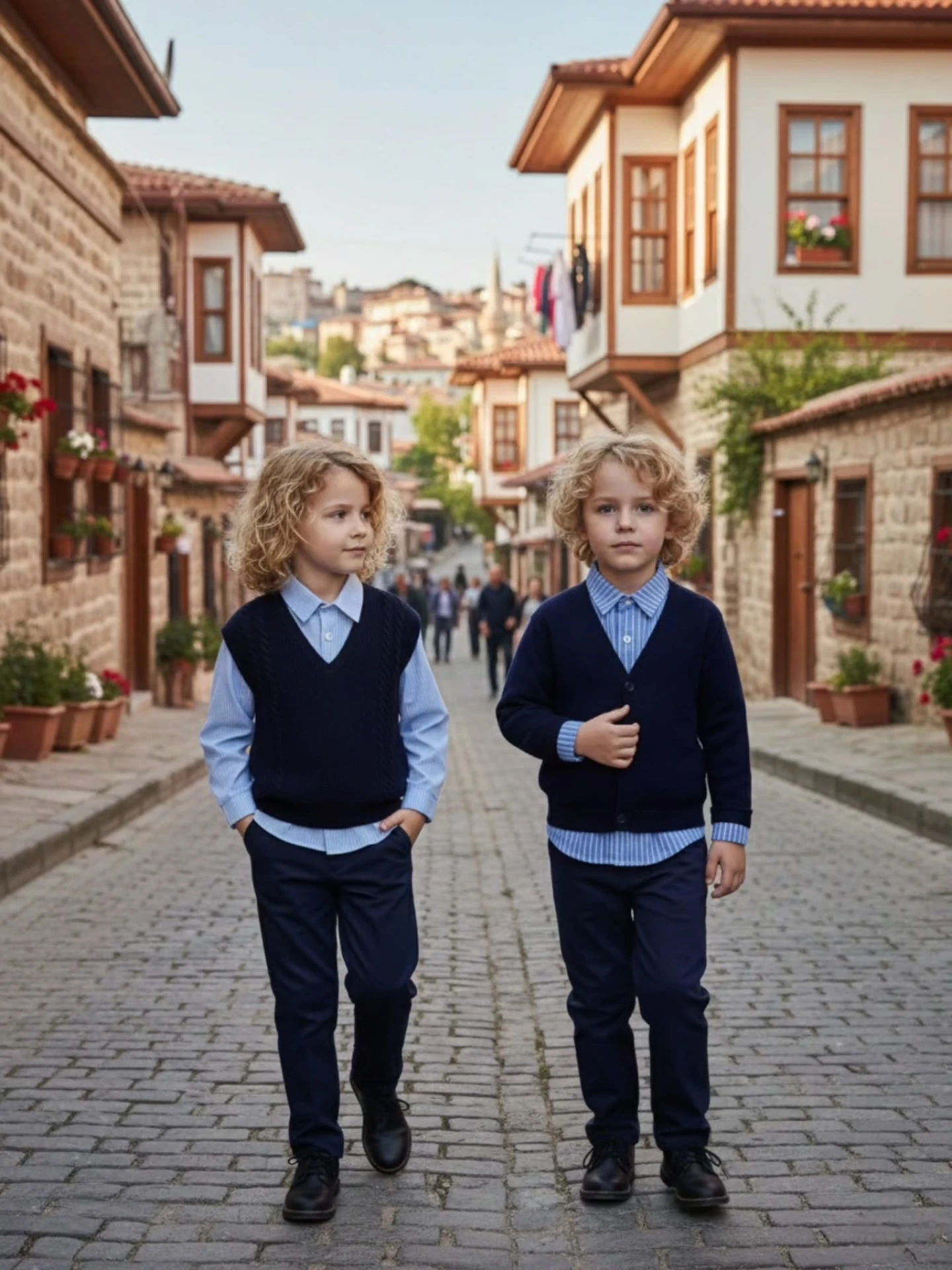 Klasik Yelekli Çocuk Takımı