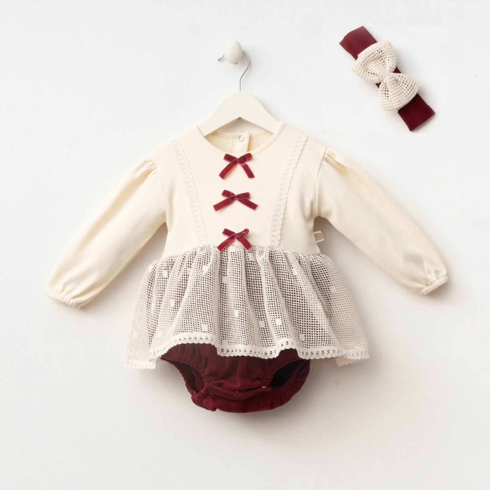 MİNİZEYN KIZ 3-6-9 AY OLIVIA ROMPER