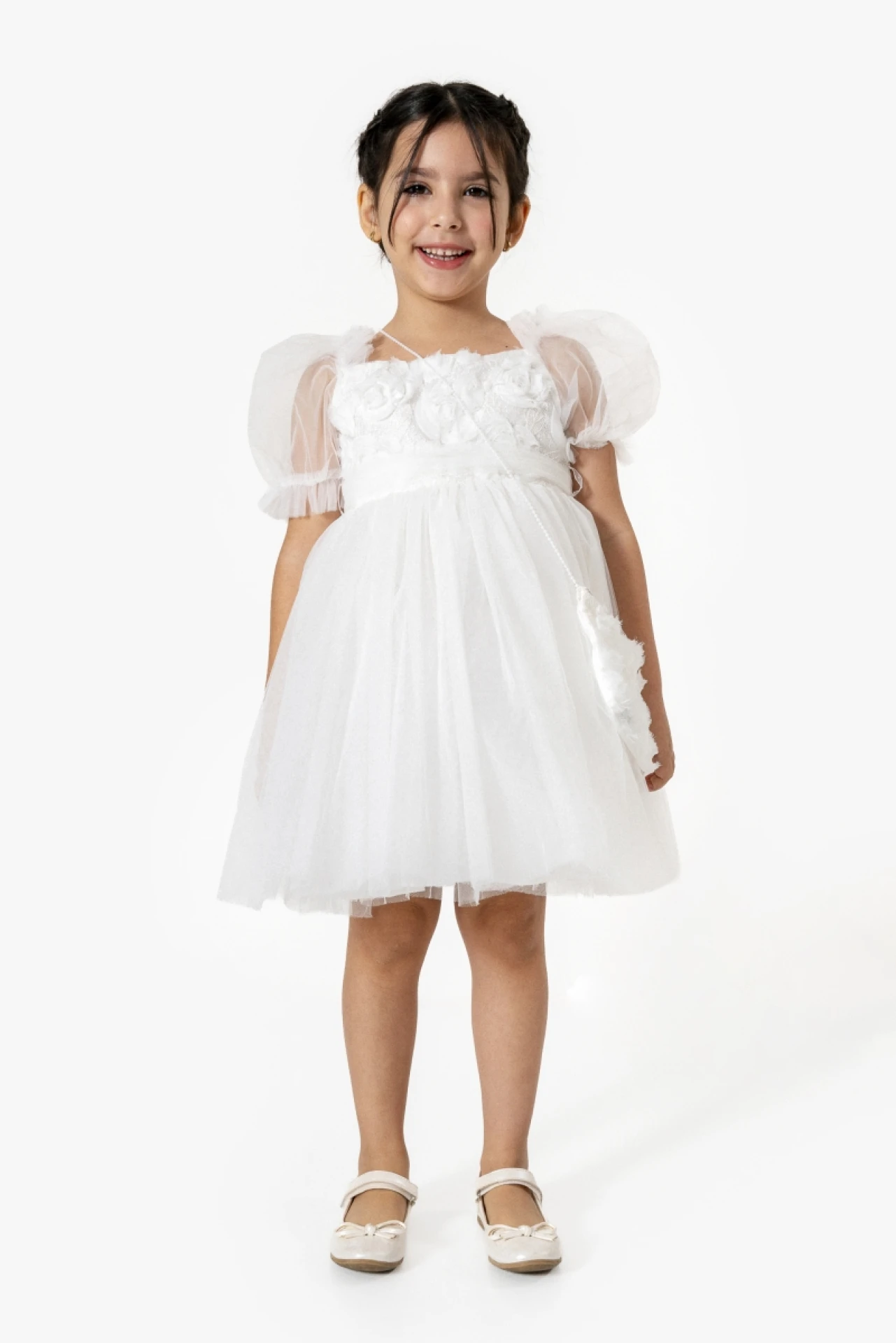 "ROSE" KIZ ELBİSE 2-3-4-5 YAŞ