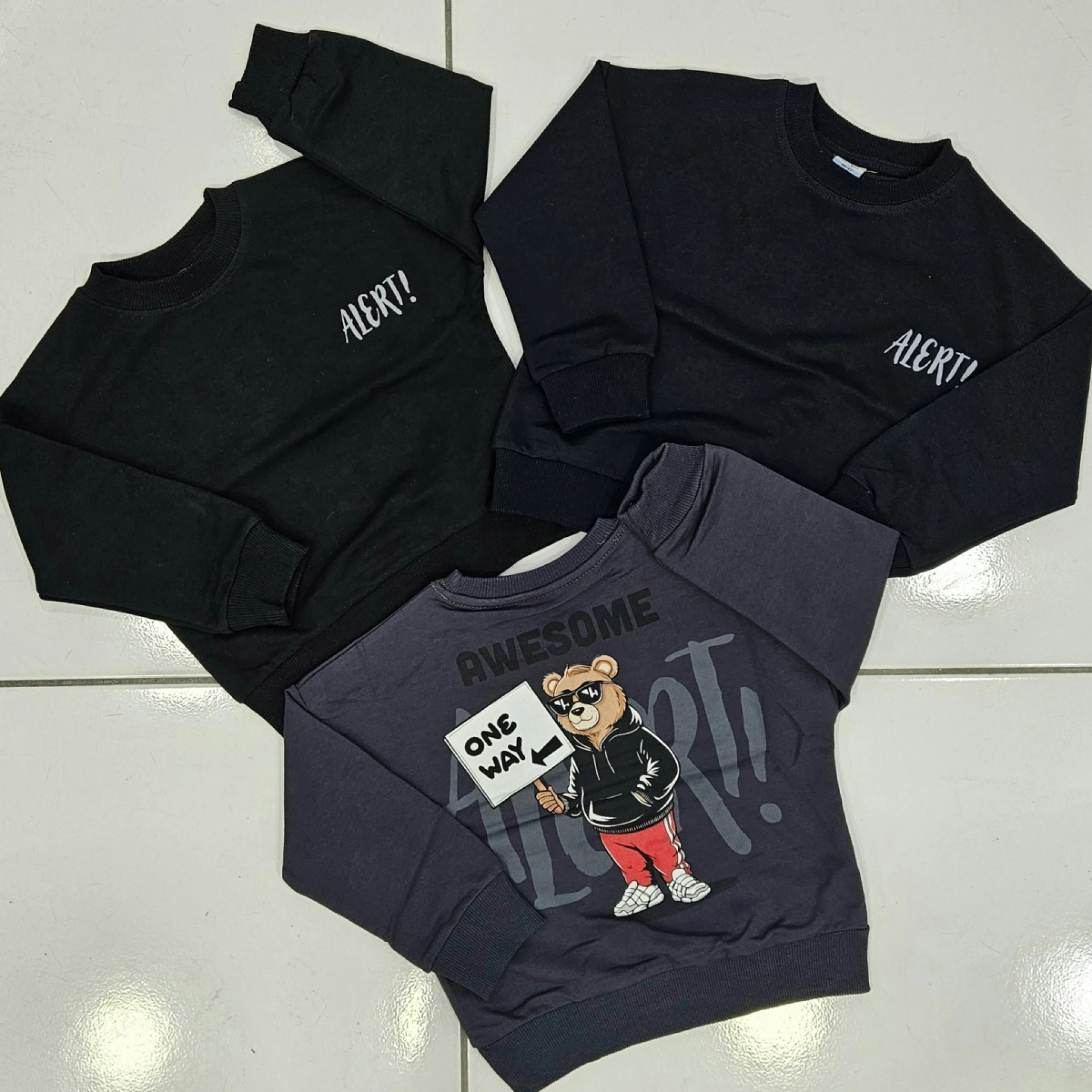 SWEAT ERKEK ÖN ARKA BASK. U KOL