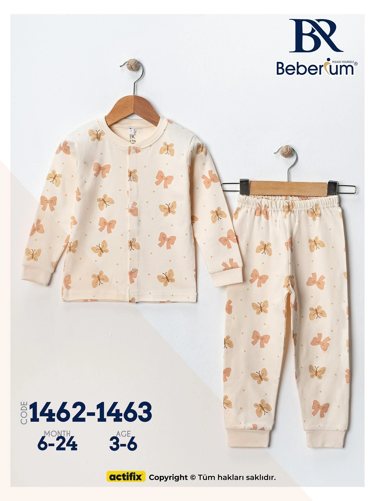 Tül Morsel Desenli Pijama Takımı