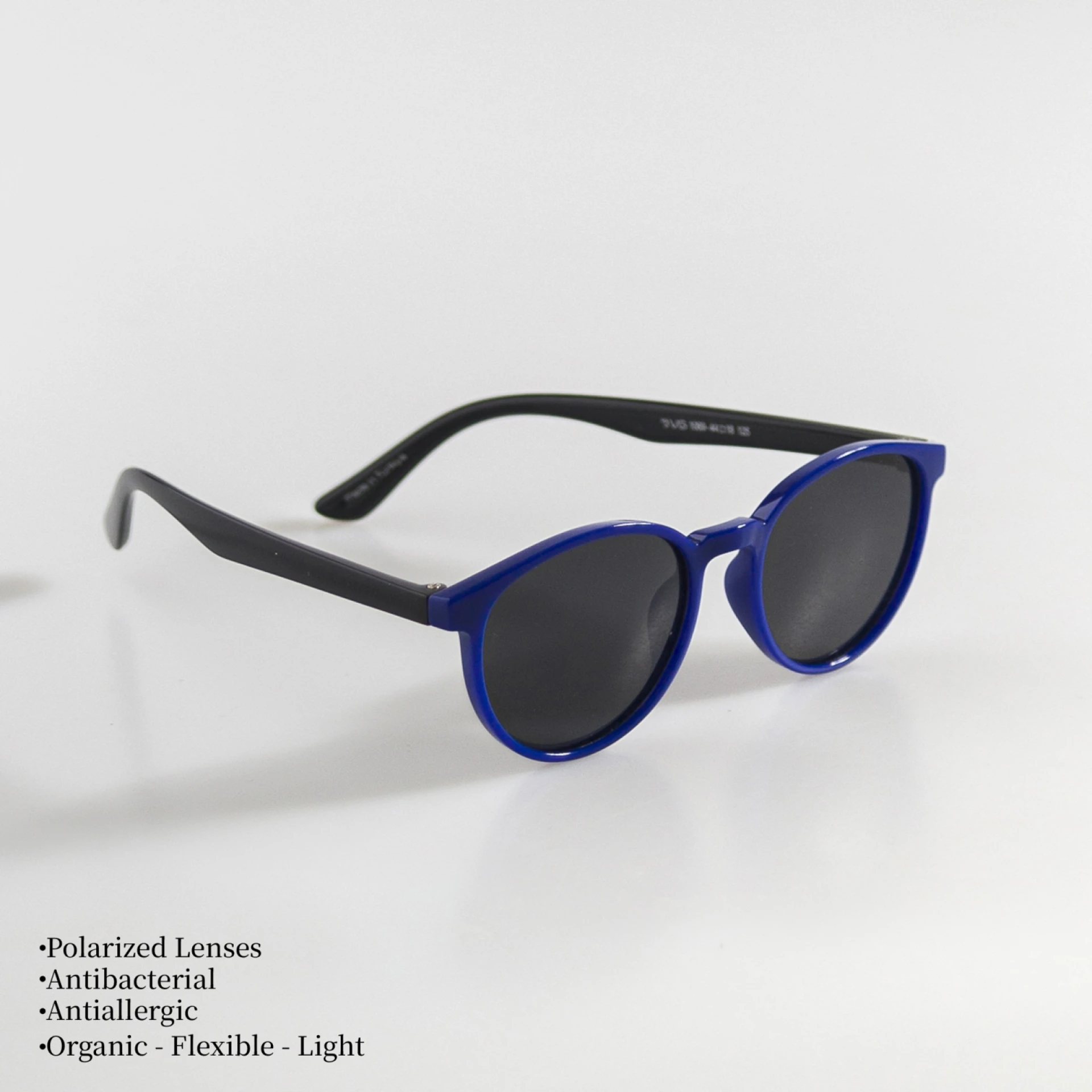 UNISEX BEBEK ÇOCUK GÜNEŞ GÖZLÜĞÜ  POLARIZED - MAVİ ÇERÇEVE SİYAH SAP