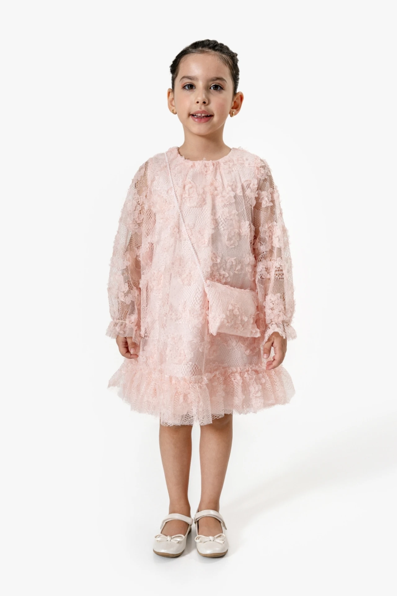 "YONCA" KIZ ELBİSE 6-7-8-9 YAŞ