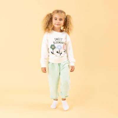 4-12 (5ad) SWEET BLOOMING BASKI FIRÇALI EŞOFMAN TK