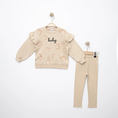 BABY BASKILI İKİLİ EŞOFMAN TAKIM