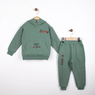 BE POSİTİVE BASKILI İKİLİ EŞOFMAN TAKIM