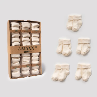 BEBEK DÜZ ÇORAP 12Lİ KUTU (KUTU İÇERİĞİ 5Lİ ÇORAP)