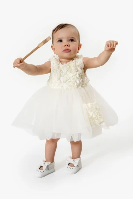 "BELLE" KIZ ELBİSE 9-12-18-24 AY