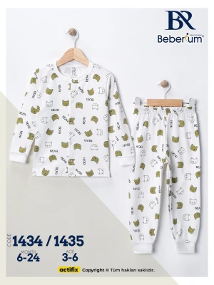 Bear Desenli Çocuk Pijaması