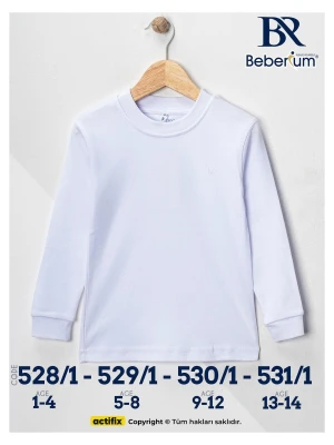 Beyaz Uzun Kollu T-Shirt