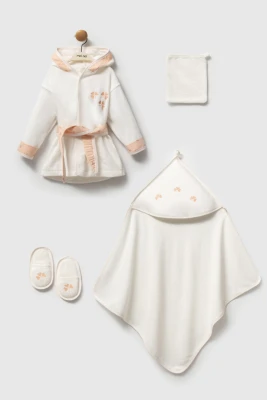 Bornoz Set - Çiçek