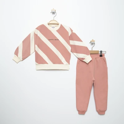 ÇİZGİ BASKILI İKİLİ EŞOFMAN TAKIM