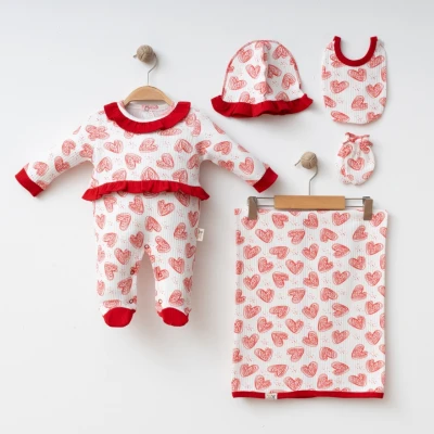 COŞAY BEBE KIZ 0-3 AY BATTANİYELİ 5Lİ SET