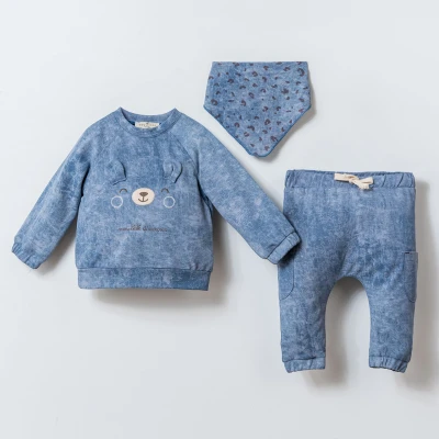 CUTE LEOPAR ÖNLÜKLÜ EŞOFMAN 3'LÜ TAKIM