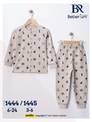 Deniz Temalı Çocuk Pijama Takımı