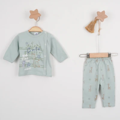 Hoppala 4425 0-3 Ay Cute Family Patiksiz Zıbın Takımı