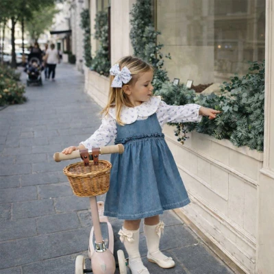 KIZ ÇOCUK  9-24 AY GÖMLEK KOT ELBİSE 