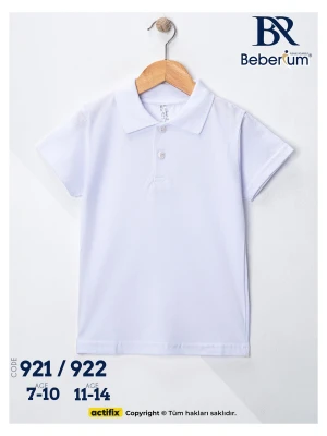 Kısa Kollu Beyaz Polo Tişört