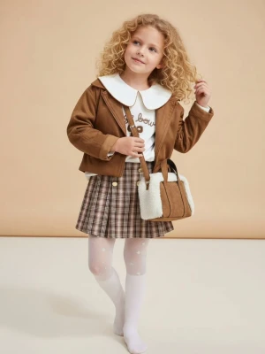 Kız Çocuk Kışlık Ceket ve Etek Takımı