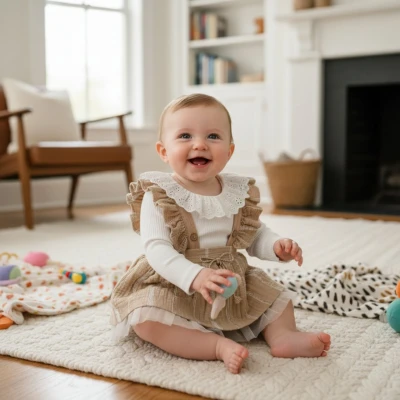 MASAL ROMPER MÜSLİN ELBİSE 