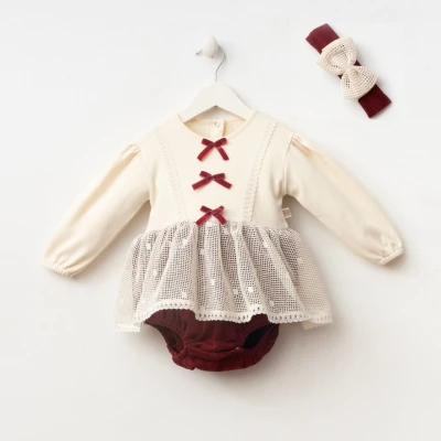 MİNİZEYN KIZ 3-6-9 AY OLIVIA ROMPER