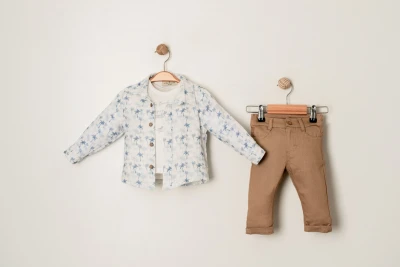 PALMİYE MÜSLİN GÖMLEK 3'LÜ TAKIM ERKEK