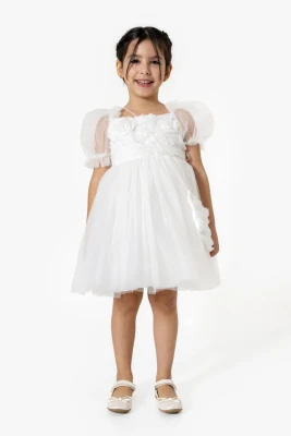 "ROSE" KIZ ELBİSE 2-3-4-5 YAŞ