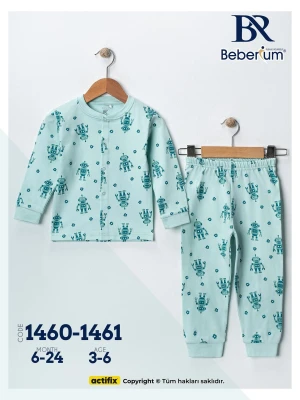 Robot Desenli Pijama Takımı